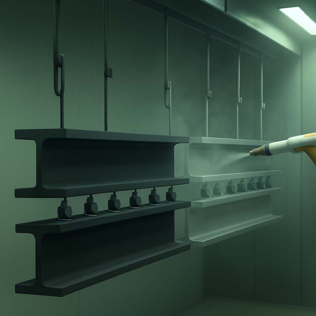 Beschichtete Stahlträger